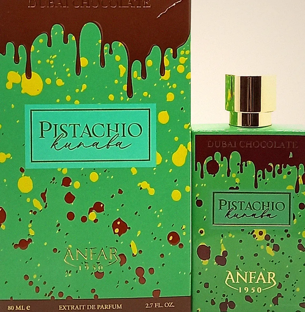 ANFAR DUBAI CHOCOLATE PISTACHIO KUNAFA EXTRAIT DE PARFUM SPRAY 2.7 Oz / 80 ml