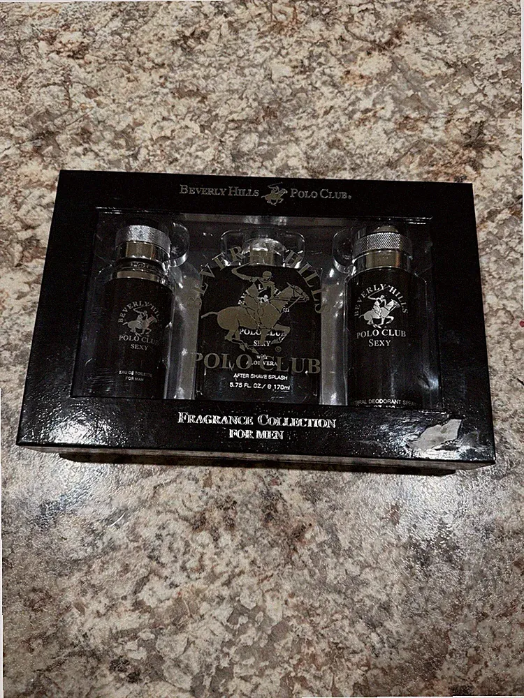 Beverly Hills Polo Club Men’s Fragrance Gift Set 3 Pc Sexy Open Box Unused