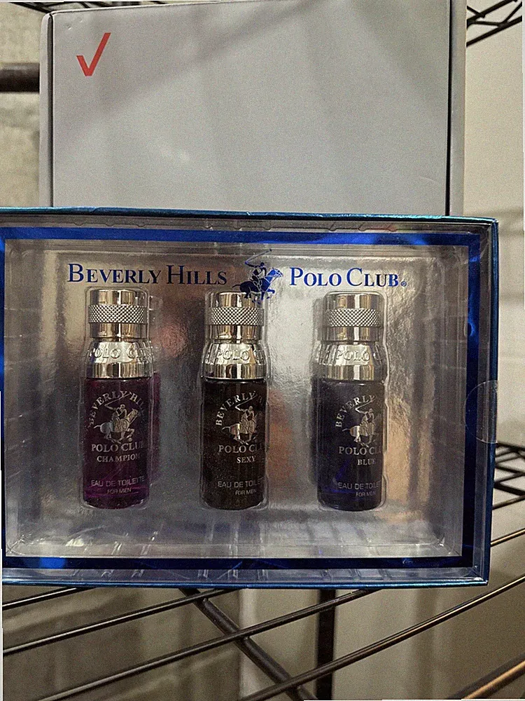 Beverly Hills Polo Club Mens Fragrance Collection 3 Pc Gift Set Blue Blaze Sexy