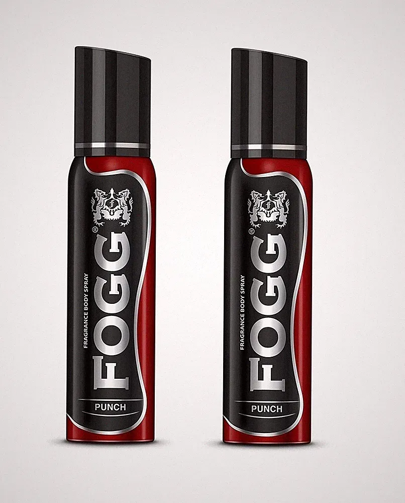 Fogg Punch Body Spray Perfume Long Lasting & No Gas 120ml Pack Of 2CA