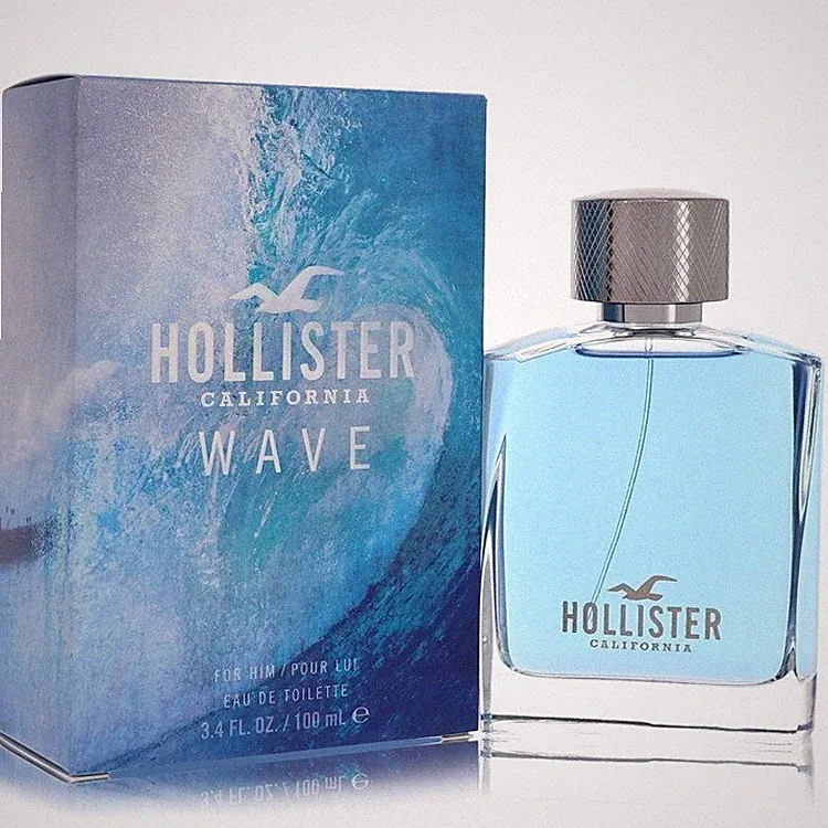 Hollister California Wave Eau de Toilette 3.4 oz for Men | Fresh Citrus Scents