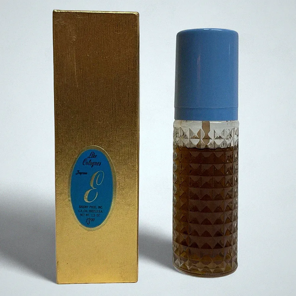 LIKE COLOGNES Fragrance “E” by Saxony Products LA CA. Spray 2 fl oz Partial