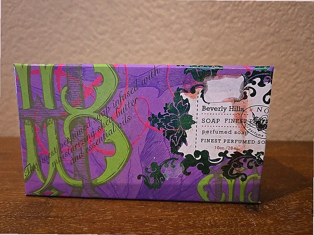 Nola Parfume French Lavender Bar Soap Fragrance In Box Beverly Hills