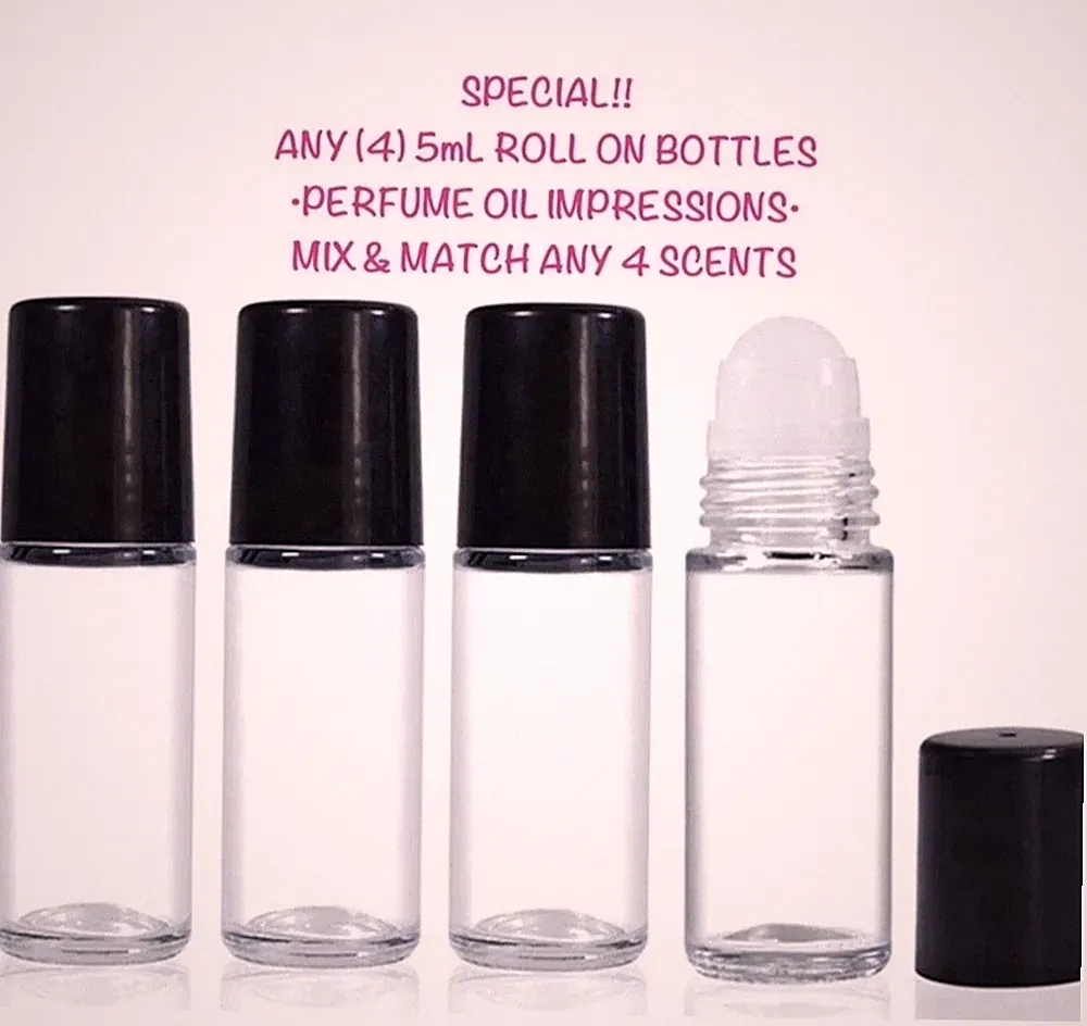 SPECIAL DEAL 4/$20•PERFUME OILS•OVER 500 PERFUME SCENT IMPRESSIONS•ADD 4 TO CART