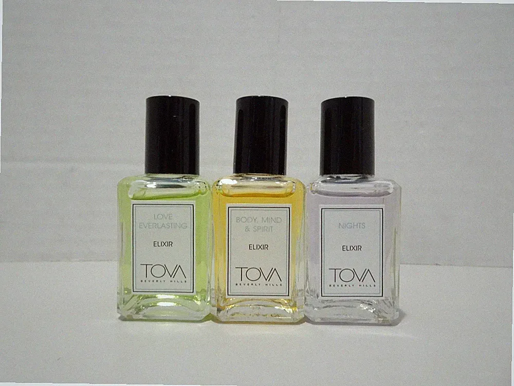 TOVA BEVERLY HILLS SMALL ELIXIR ROLLERBALL FRAGRANCE 0.5oz LOT 3 Nights Body Min